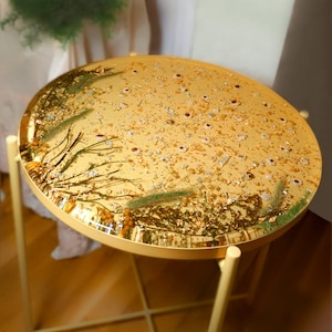 Summer Sunshine Floral Resin Table